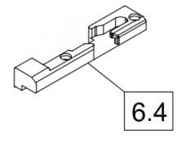 Schüco Kipp-Auflaufbock links, AS60, 98050210, Schüco Systembeschlag Basic