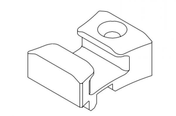 Schüco Kippadapter KvD, Riegelstück RC 1/2, schwarz, 25497200, Profilsystem Schüco Corona