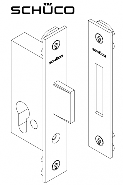 Schüco Riegelschloss, 241 521, ADS 65.NI