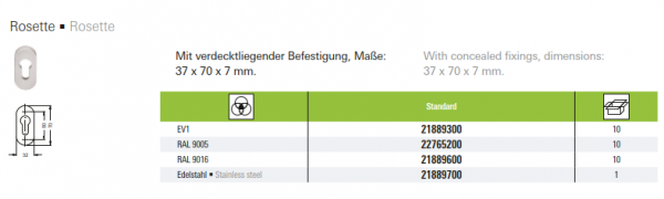 Schüco Türdrücker mit Rückholfeder, gekröpft, 21070900, Farbe EV1, Kunststoffhaustür