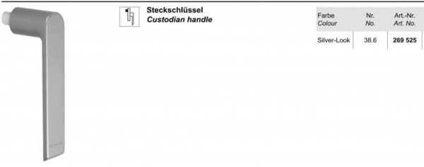 Schüco Steckschlüssel für Steckgehäuse, 269525