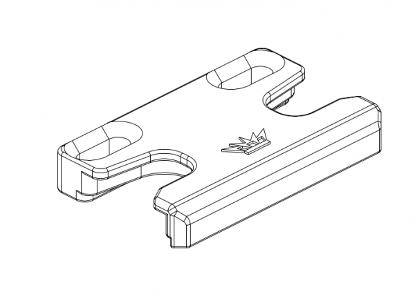 Schüco Stulpriegelstück, Silber, 25439800, Profilsystem Schüco Corona