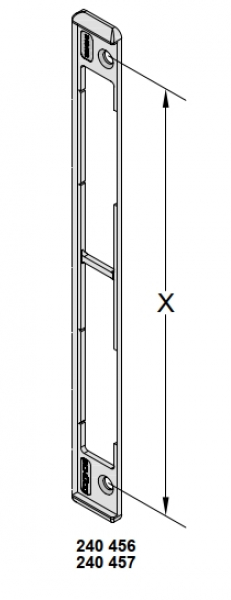 Schüco Unterlegplatte, 240 456, 221 mm, ADS HD