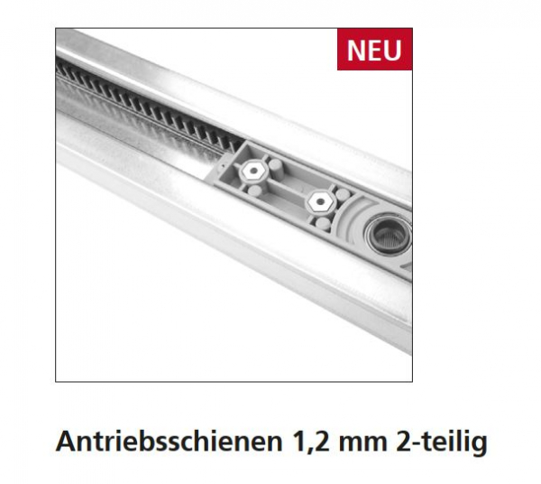 Marantec Antriebsschiene SZ 12,-SL 2-teilig, (1,2 mm), Zahnriemen, Garagentorantrieb, 16501