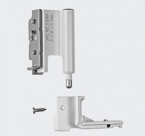 Schüco Ecklager, 130 kg, rechts, 275570, Verkehrsweiß, für Aluminiumfenster