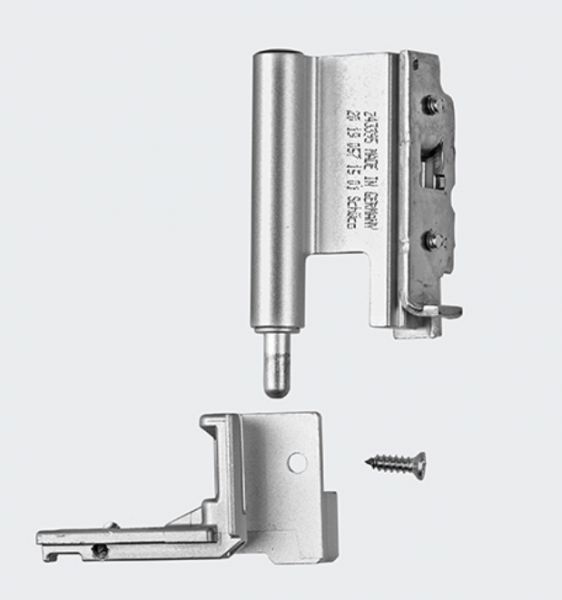 Schüco Ecklager, 130 kg, links, 275563, Naturton/Silberfarbig für Aluminiumfenster