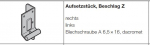 Hörmann Aufsetzstück Beschlag Z, rechts, für EcoStar, RenoMatic, light, Baureihe 40, 3055053