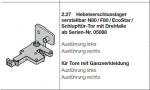 Hörmann Hebelverschlusslager verstellbar N80 / F80 / EcoStar / Schlupftürtor