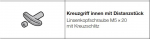 Hörmann Kreuzgriff, innen mit Distanzstück für Baureihe 30, 40, EcoStar und Industrie-Baureihe 20, 30, 40, 50, 3053830