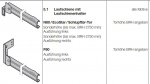 Hörmann Laufschienen mit Laufschienenhalter N80 / EcoStar / Schlupftür-Tor links, 1078