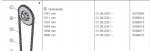 Hörmann Rollenkette bis 1689 mm für Handkettenzug komplett mit Rundstahlkette, 3076893, 3099014, 3099015,  3099016, 3099017, 3099018