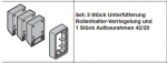 Hörmann Set: 3 St. Unterfütterung Rollenhalter-Verriegelung und 1 St. Aufbaurahmen 42 / 20 für Baureihe 40, EcoStar, 3047440