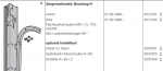 Hörmann Zargenseitenteil, Beschlag H rechts für die Baureihe 40, 4012161