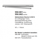 Jansen-Economy 60 RC Türen Gleitschiene Dorma G 96 N für einflügelige Türen, Artikelnummer 550.662 rechts