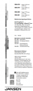 Jansen-Economy 60 RC Türen Mehrfachverriegelungs-Schloss, Panik-Funktion E, zweiflügelige Vollpaniktüren, Stulp 2400 mm ø 22 mm, Artikelnummer 556.019