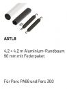 Marantec ASTL8, 4,2 + 4,2 m Aluminium-Rundbaum 90 mm mit Federpaket,178420