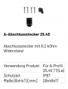 Marantec Abschlussstecker 25,45 mit 8,2 kOhm Widerstand, 186944