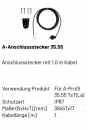 Marantec A-Anschlussstecker 35,55 Anschlussstecker mit 1,0 m Kabel, 186957