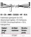 Marantec Kabelsatz, geeignet für G1 - CS - AWG - CS320 - HF - 10 A, 177297