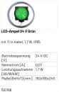 Marantec LED-Ampel 24V Grün, mit 11 m Kabel, 150768