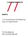 Marantec SKIRT2 1,7 m Unterhang in Rot/Weiß bis max. 6 m Sperrbreite, 178430