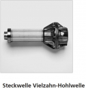 Marantec Steckwelle, Vielverzahnung mit Anflanschadapter für Federwelle 35 mm mit Passfederprofil, 77121