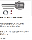 Marantec Wellenadapter 25,4/40 mm Hörmann Tore, mit Stellring, 143485