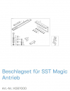 Normstahl Beschlagset für SST Magic Antrieb. Schubstange T11220 inklusive, K087000