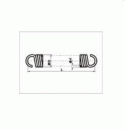 Normstahl Zugfeder 480 x 20 x 3,0, für Schwingtore SWT ab 2013 mit Deckenlaufschienen, 55119