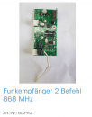 Normstahl Funkempfänger 2 Befehl 868 MHz, BIXPR2