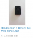 Normstahl Handsender 4-Befehl 433 MHz ohne Logo, N000880-06-01