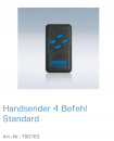 Normstahl Handsender 4 Befehl Standard 40 MHz/FM Abmessungen: 60x110x25 mm