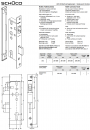 Schüco ADS Rollen-Fallenschloss, nach außen, 241259, Dornmaß 35,0 mm, LS