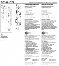 Schüco Antipanik Riegel-Fallenschloss, 241 974, ADS nach außen RS, mit Panikfunktion E