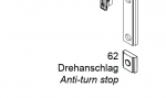 Schüco Drehanschlag, AvanTec, 243 086, 277 085, RC1