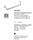 Schüco Jansen Edelstahl-Griffrohr matt, Länge 1090 mm, Artikelnummer 555.859, Janisol HI Türen