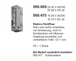 Schüco Jansen Elektro- Türöffner, mit Arretierung, Artikelnummer 555.473, links und rechts einsetzbar