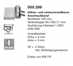 Schüco Jansen Höhen- und seitenverstellbares Anschraubband Bandhöhe 100 mm, Artikelnummer 555.286, Janisol HI Türen