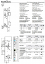 Schüco Riegel-Fallenschloss, 279 499, L/R, ADS HD Einfachverriegelungen