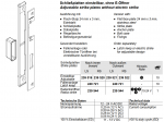 Schüco Schließplatten, 239 519, einstellbar, ohne E-Öffner