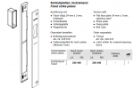 Schüco Schließplatten, feststehend, 240 440, feststehend