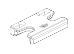 Schüco Stulpriegelstück, Silber, 25439800, Profilsystem Schüco Corona