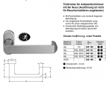 Schüco Türdrücker, Türgriff für Antipanikschlösser mit 9er Nuss, 240161 Gerade