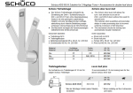 Schüco Türtreibriegel, Alu, Farbe RAL 9016, 239 343, ADS 65.NI Zubehör