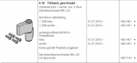 Hörmann Türband geschraubt Universal links + rechts, für Doppelgaragen-Schwingtor N 500, 4631461