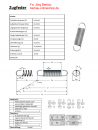 Aufmaßblatt für Zugfedern