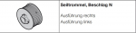 Hörmann Seiltrommel für Ausführung links Beschlag N der Baureihe 20, 30, 3093539, 3039941, 3046321
