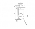 Marantec Torabschlussprofil P4 | Hoch 75,25 mm Länge 6.250 mm